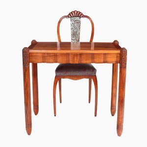 Art Deco Schreibtisch & Stuhl von Sue Et Mare, 1920er, 2er Set