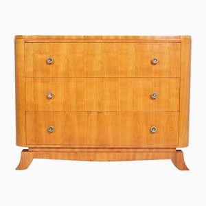 Art Deco Chest of Drawers in Cherry, 1940s