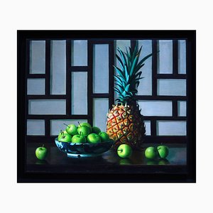 Zhang Wei Guang, Pineapple and Apples, Oil on Canvas, 2001