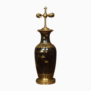 Black Family Baluster Vase Lamp, 1920s