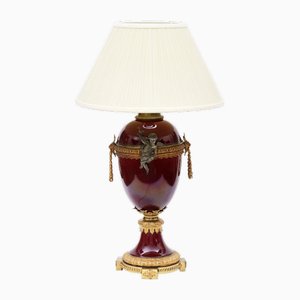 Lámpara de mesa vintage de porcelana
