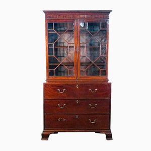 George III Secretaire with Bookshelves, England, 1700s