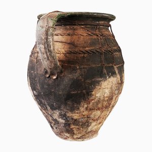 Large Antique Vase in Terracotta