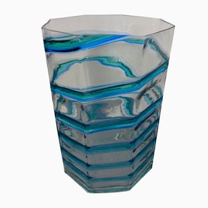 Große Französische Filigrane Vase aus Kristallglas, 1960er