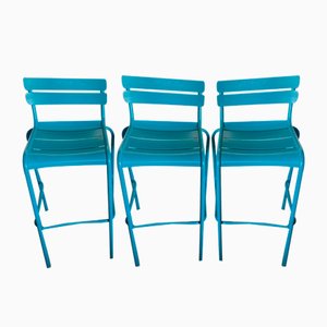 Blue Stacking Bar Stool from Fermob, Luxembourg