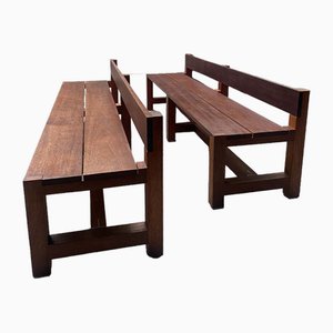 Bench by Claire Bataille & Paul Ibens, 1940s, Set of 2