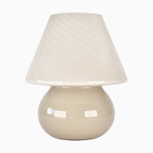 Mid-Century Mushroom Table Lamp in Murano Glass