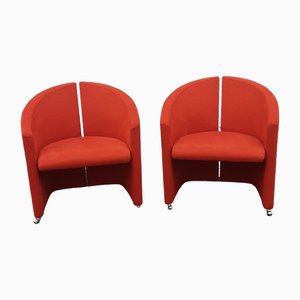 Yonkers Armchairs by Giovanni Offredi for Saporiti, 1980s, Set of 2