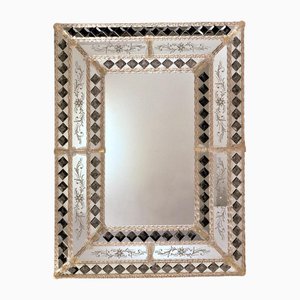 San Mafio Murano Glass Mirror in Venetian Style by Fratelli Tosi