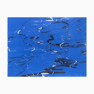 Sigrid Kiessling-Rossman, Water Image BSW, 2014, Woodblock Print