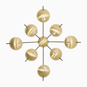 Octo II Helios Collection Chrome Lucid Wall and Ceiling Lamp by Design for Macha