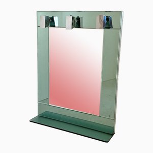Marinegrüner Wasserfarbener Spiegel, 1960er