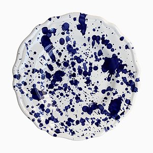 Large Plate with Blue Spots from Popolo