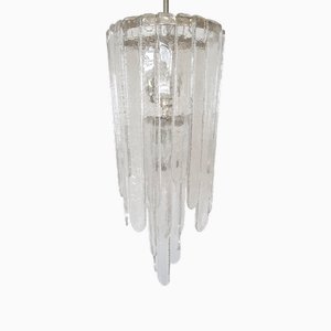 Große Kaskadenlampe aus Muranoglas von Carlo Nason für Mazzega, 1960er