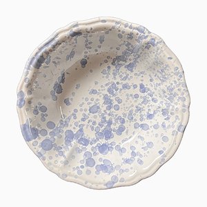 Bowl with Sky Blue Dots from Popolo