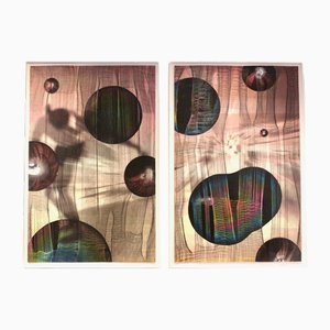 Lawrence Kwakye, Into the Unknown Diptych, Mixed Media, Set of 2