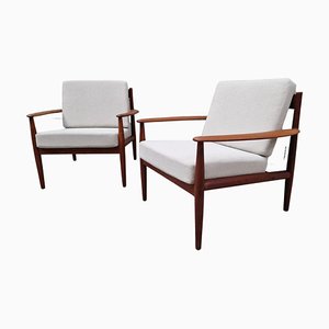 Scandinavian Armchairs in Teak by Grete Jalk for France and Son, 1960s, Set of 2