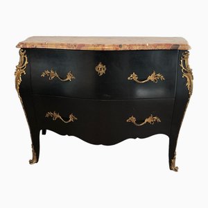 Commode en Noirci avec Éléments en Bronze de De Beyne Roubaix