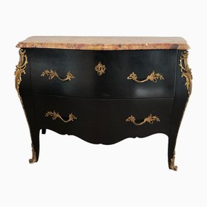 Ebonized Chest of Drawers with Bronze Elements from De Beyne Roubaix