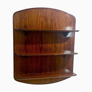 Console Murale Mid-Century en Noyer, Italie, 1950s