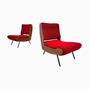 Mid-Century Modern 836 Armchairs by Gianfranco Frattini for Cassina, 1950s, Set of 2