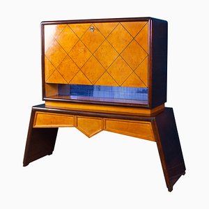 Mid-Century Italian Bar Cabinet attributed to Osvaldo Borsani by Osvaldo Borsani, 1940s