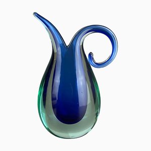 Large Murano Glass Sommerso Vase attributed to Flavio Poli, Italy, 1970s