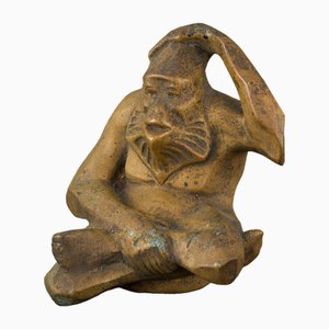 Sculpture Singe en Bronze, 1930s