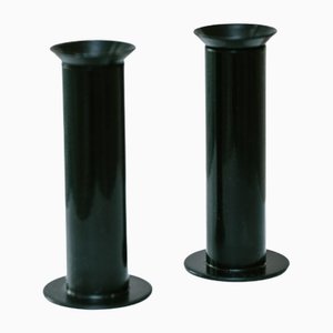 Postmodern Metal Candlesticks from Ikea, 1980s, Set of 2