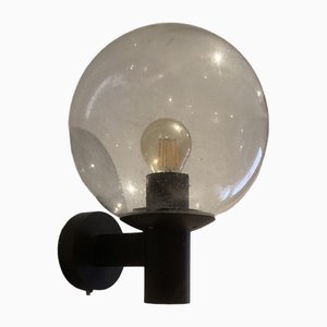 Wandlampe Außenlampe aus Regentropfenglas von Bega, 1980er