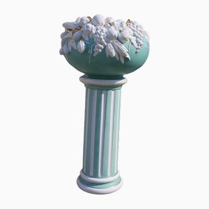 Column in Enameled Ceramic by Tommaso Barbi, Italy, 1970s