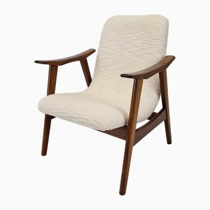 Fauteuil en Teck par Louis Van Teeffelen pour Wébé, 1960s