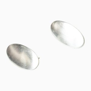 Modernist Silver Earrings from Niels Erik, 1960s, Set of 2