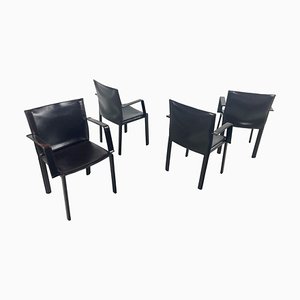 Pasqualine Dining Chairs attributed to Enrico Pellizzoni, 1980s, Set of 4