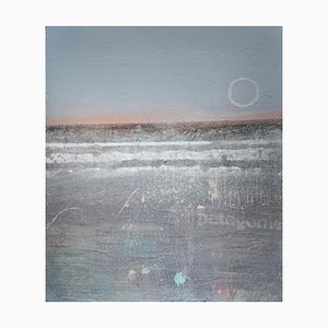 Patricia McParlin, Winter Beach III, 2022, Techniques mixtes sur toile