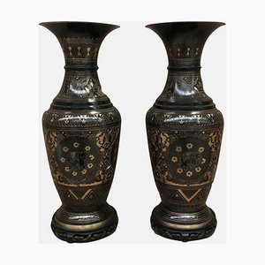 Vases Noirs, Set de 2