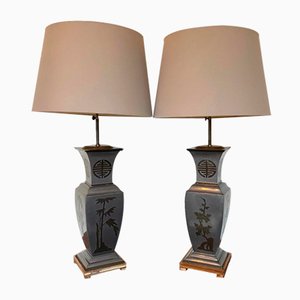 Asian Style Table Lamps, 1970s, Set of 2