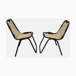 Chairs in the style of Charlotte Perriand, Set of 2