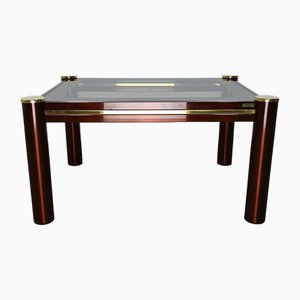 Burgundy and Gold Salon Table from Fedam