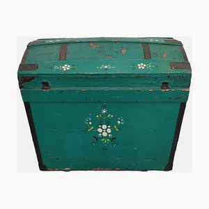 Grün lackierter österreichischer Koffer
