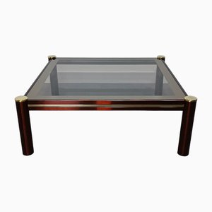 Burgundy and Gold Coffee Table from Fedam