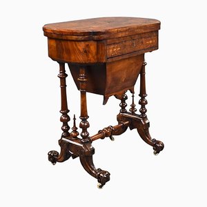 Victorian Walnut Work or Games Table, 1870s