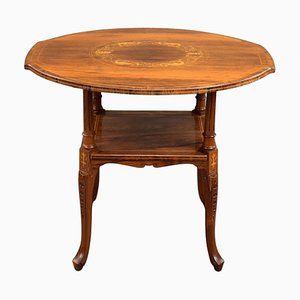 Edwardian Rosewood Inlaid Centre Table, 1900s