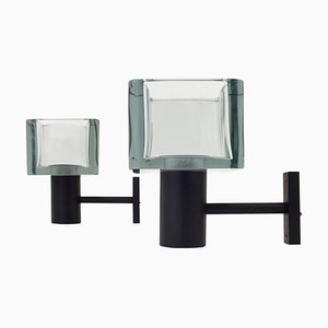 Wall Lamps in Glass by Flavio Poli for Seguso, Italy, 1970s, Set of 2