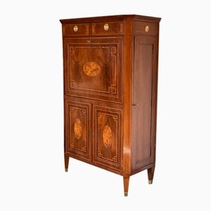 Secreter móvil de caoba y arce Napoleon III