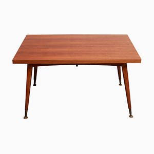 Extendable Coconut Table in Walnut, 1960