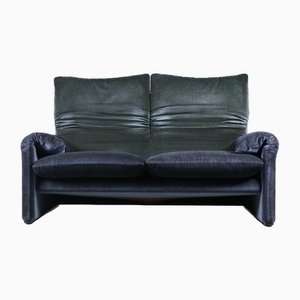 Vintage Maralunga Two-Seater Sofa by Vico Magistretti for Cassina