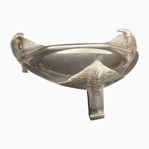 Art Nouveau Shell Bowl from Kayserzinn, 1890s