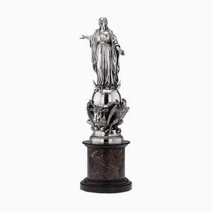 19th Century French Monumental Silver Figural Centrepiece from Christofle, 1880s