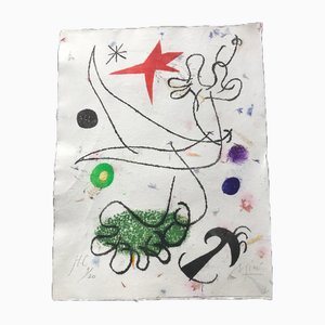 Joan Miro, Abstract Composition, 1965, Lithograph